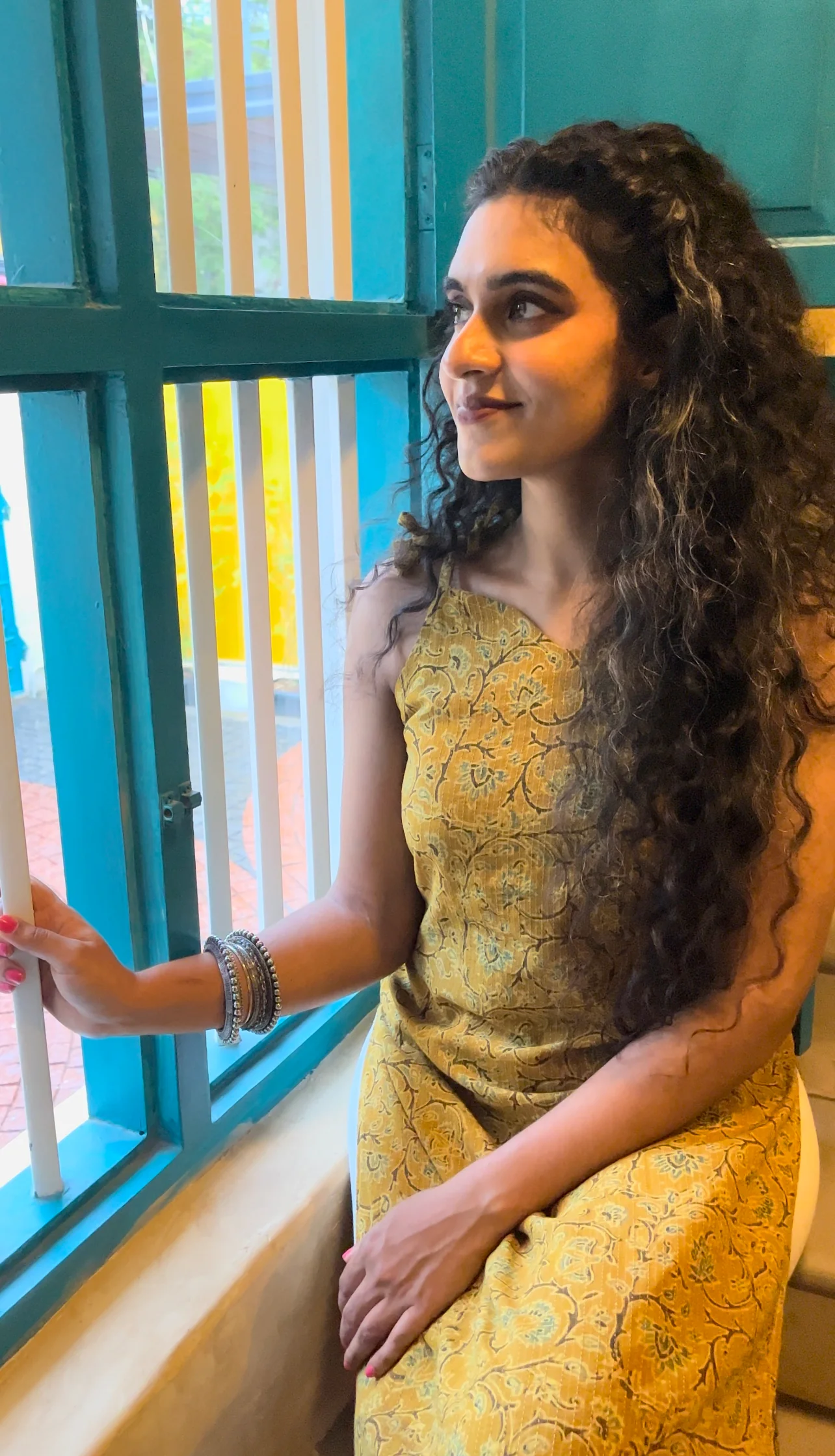 Ajrak kantha knotty kurti - Image 3