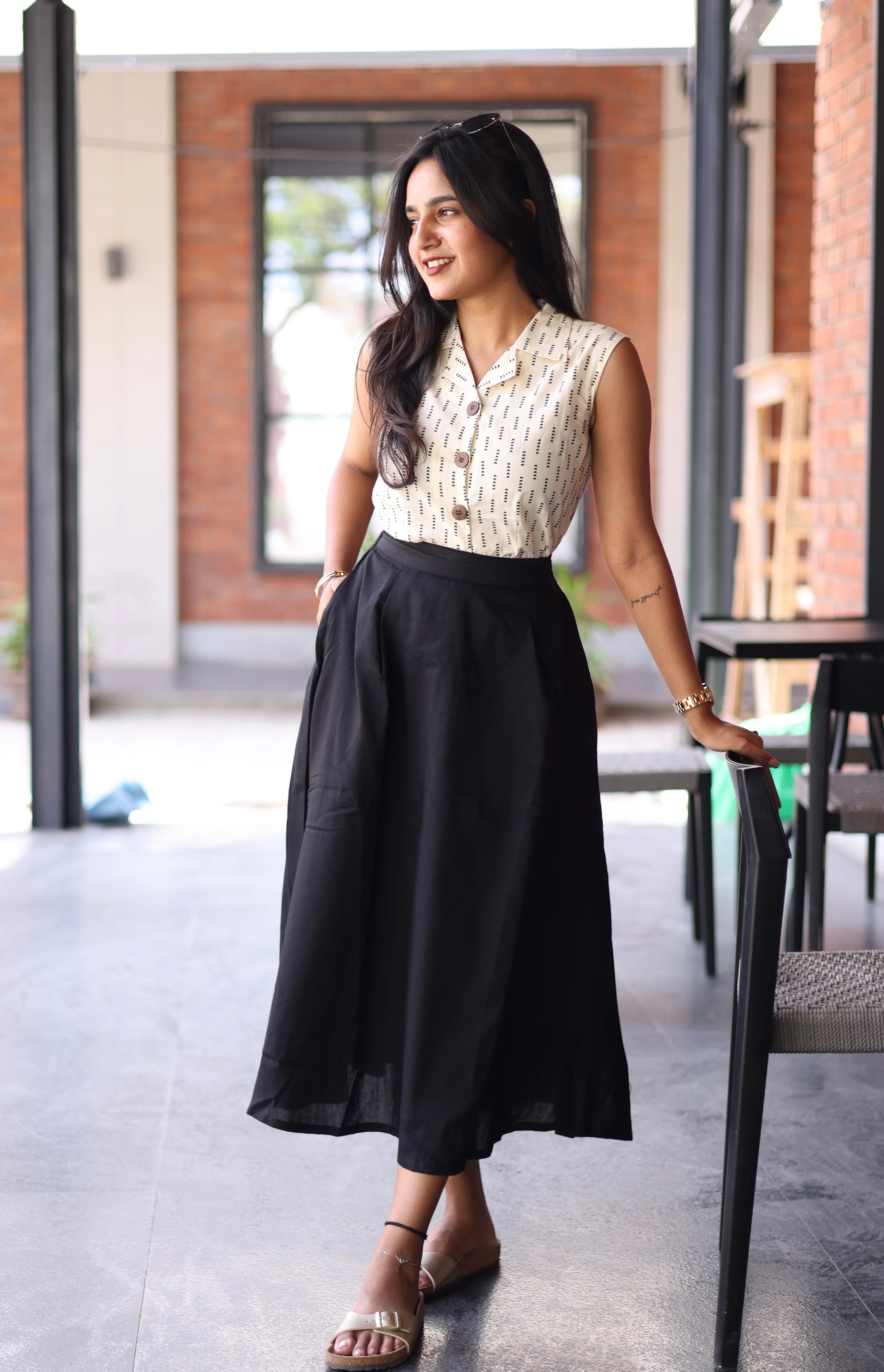 Black Midi Skirt Combo - Image 3