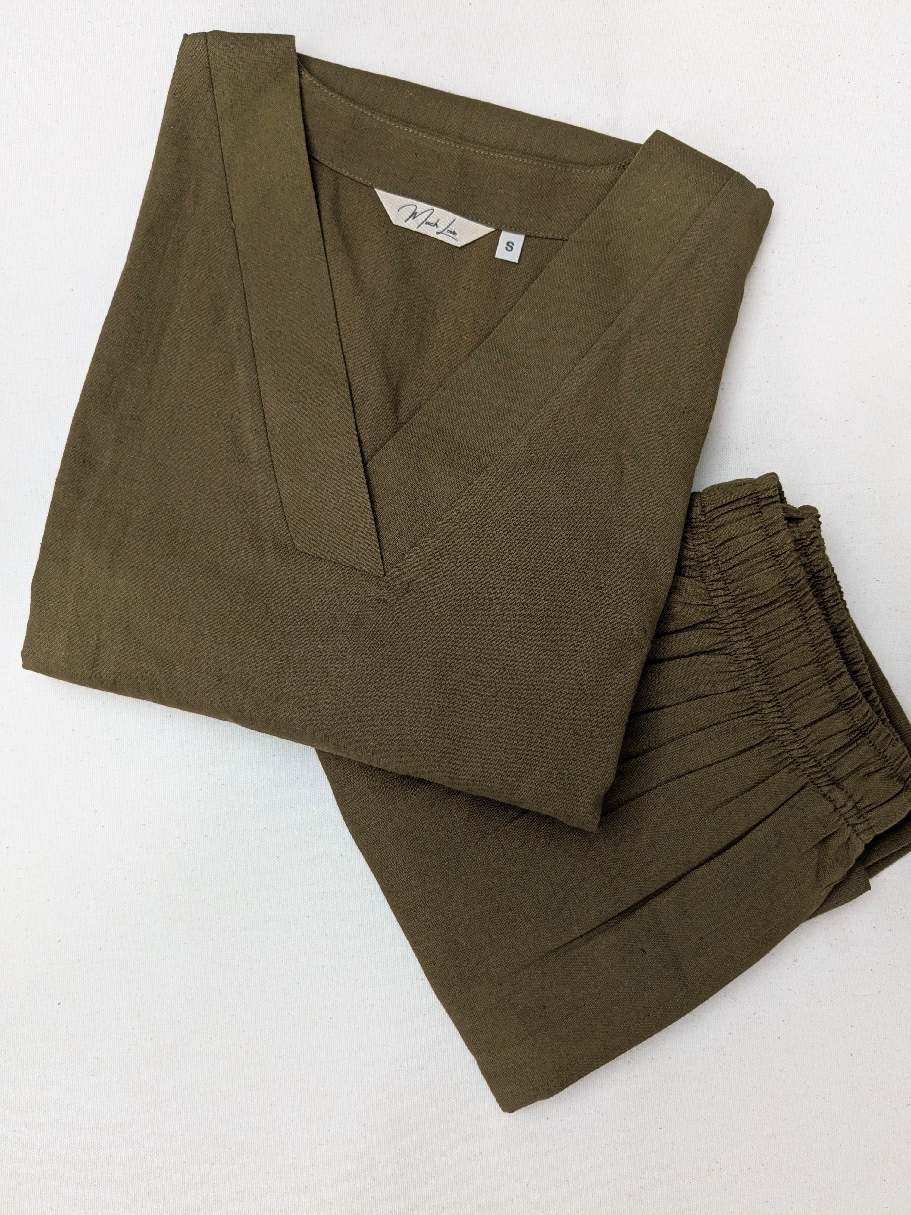 Niketa Co-Ord Set (Cotton Linen) - 2 Colours - Image 4