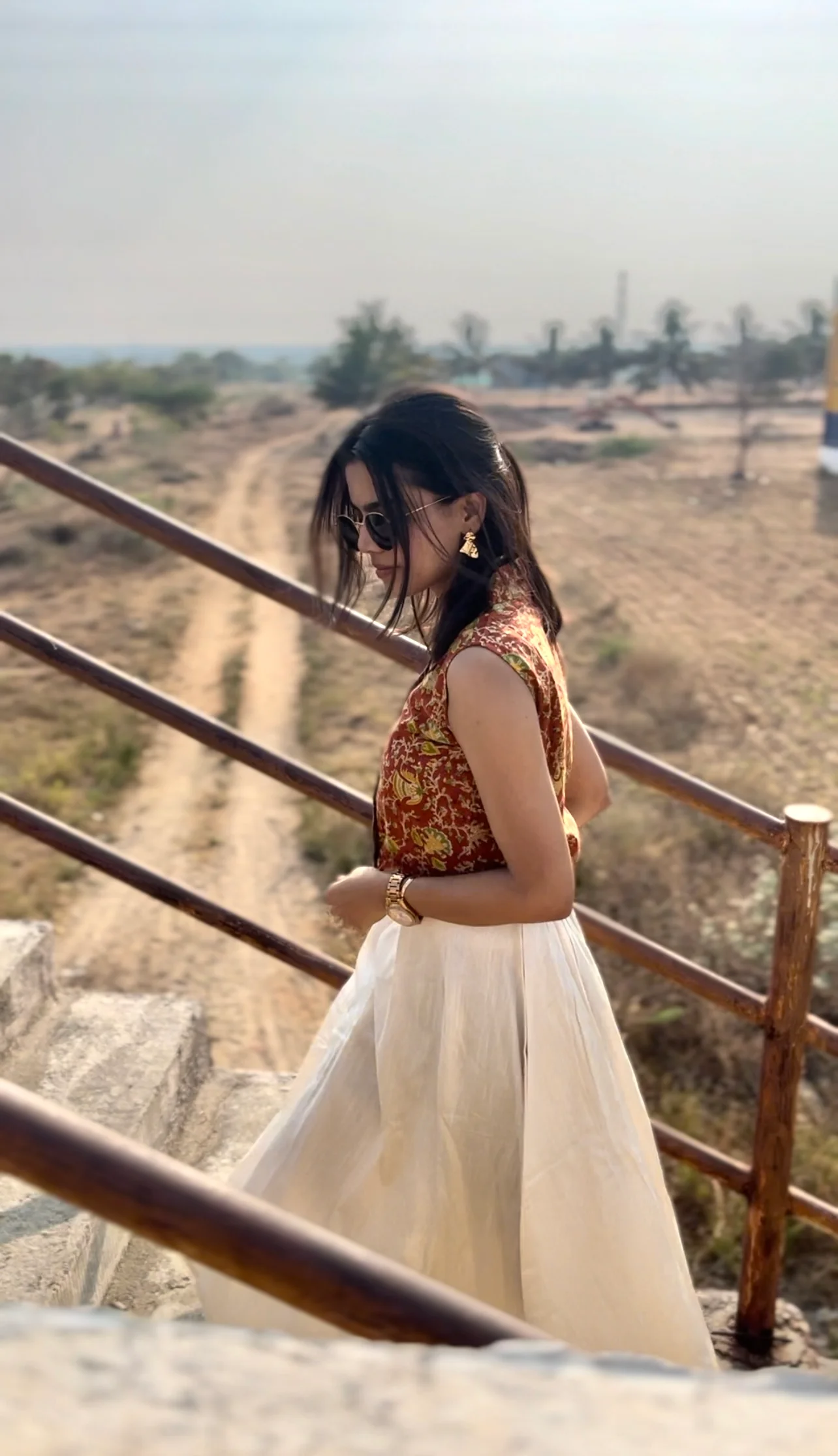 Crop Top -  Red (Handblock) - Image 10