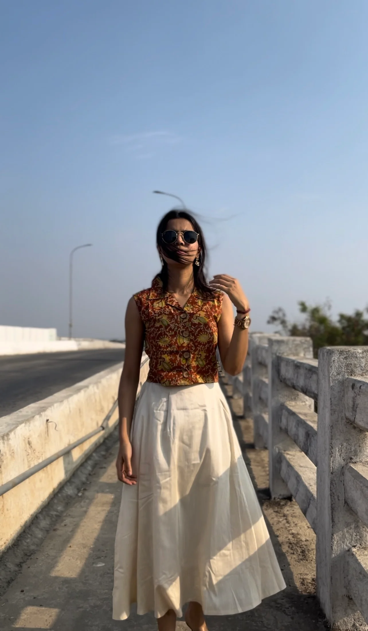 Crop Top -  Red (Handblock) - Image 5