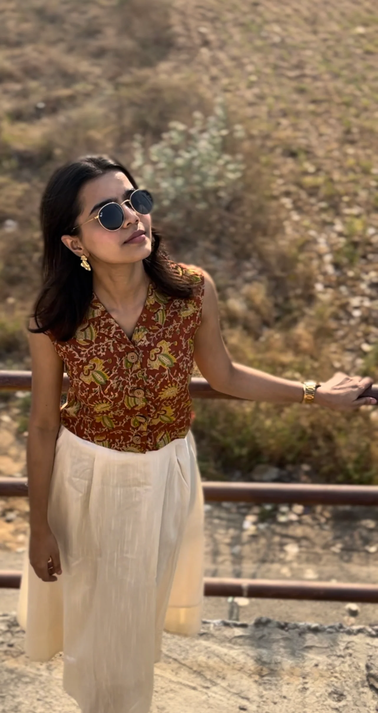 Crop Top -  Red (Handblock) - Image 7