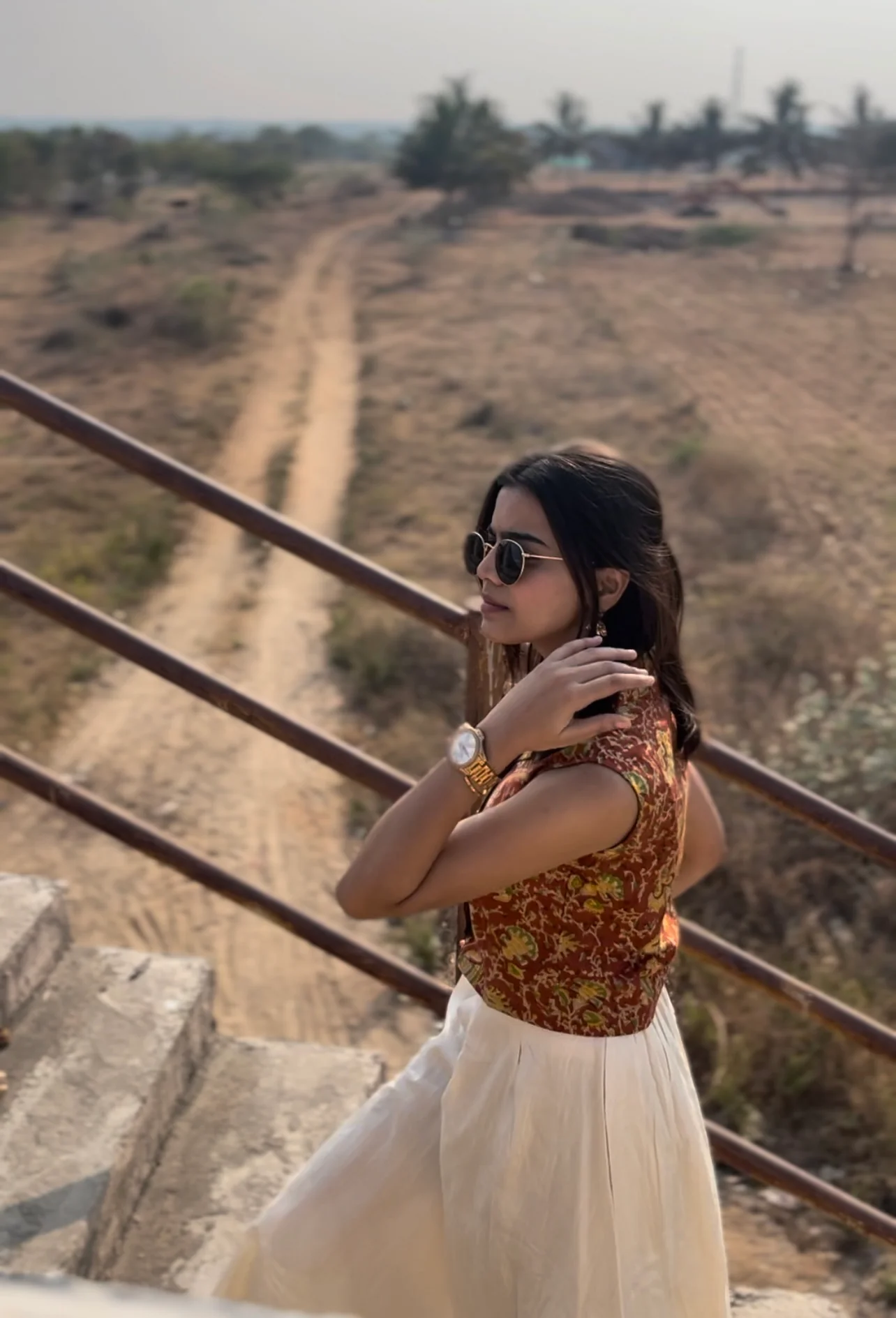 Crop Top -  Red (Handblock) - Image 9