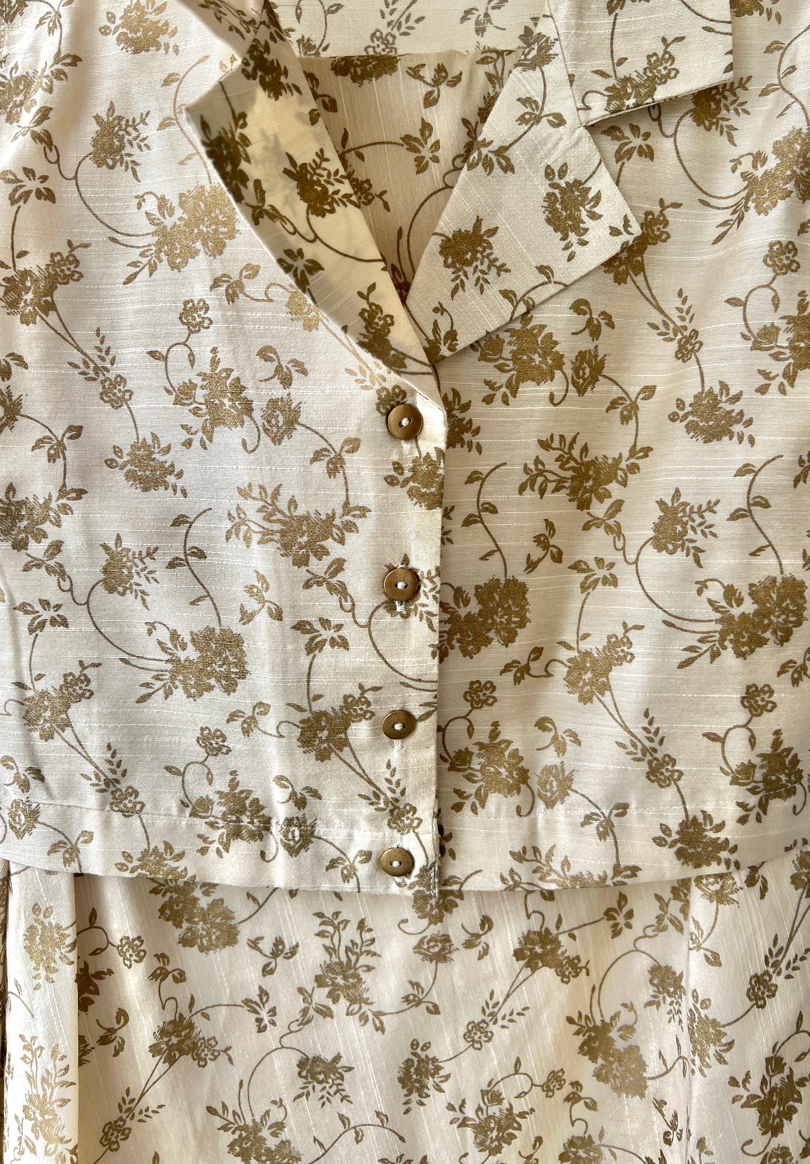 Offwhite Printed Skirt Co-Ords - Image 3