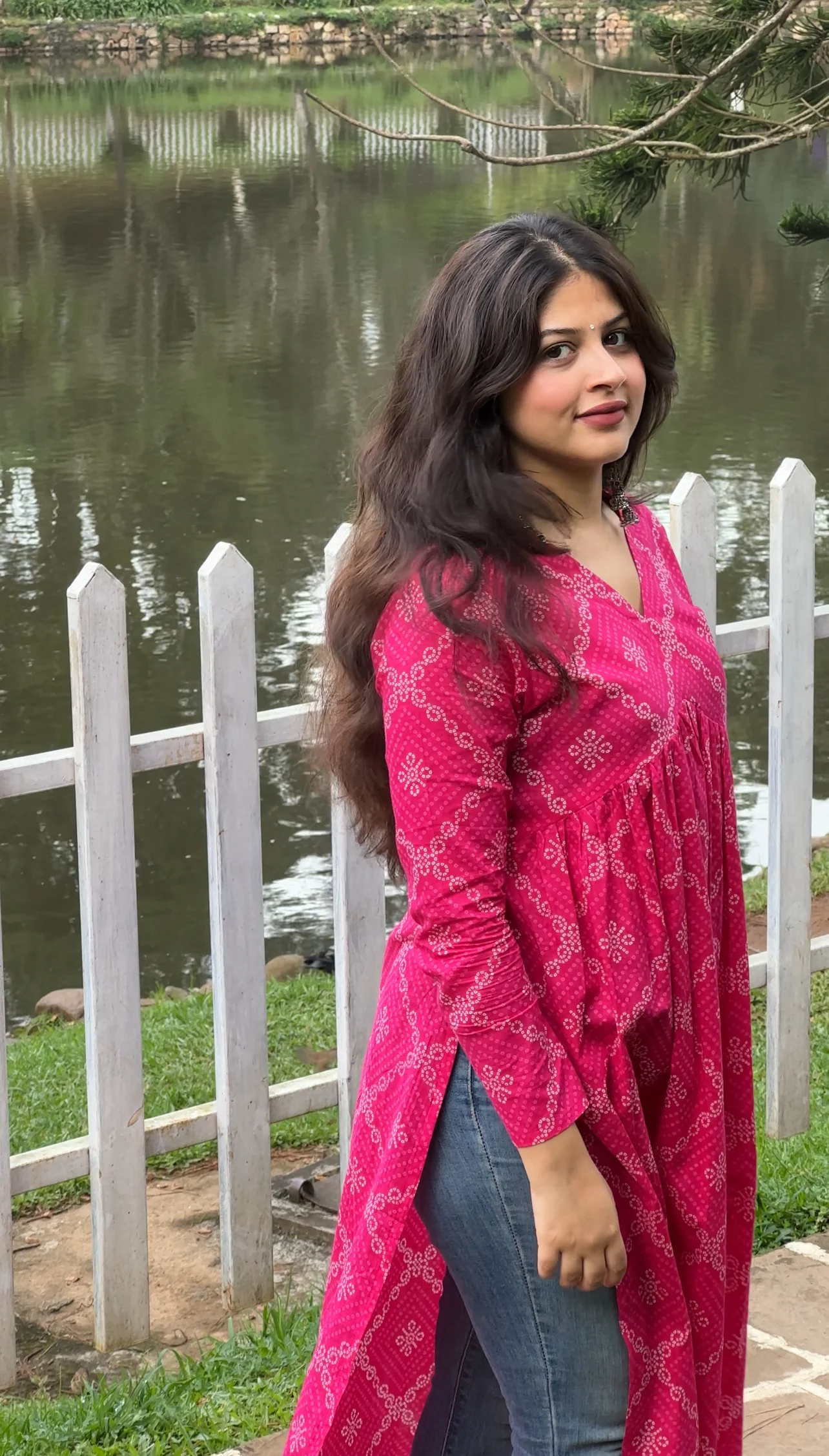 Bandhni High Slit Kurti - Image 10