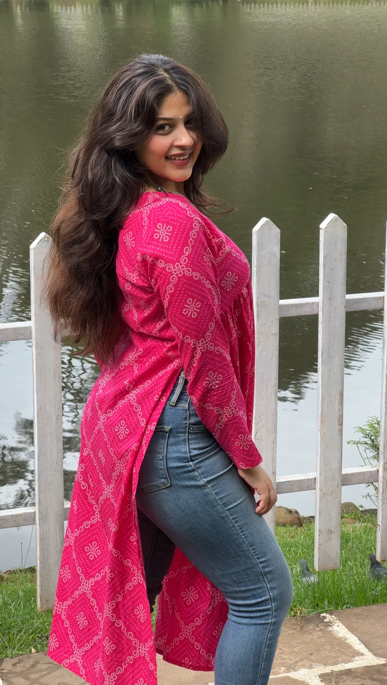 Bandhni High Slit Kurti - Image 6