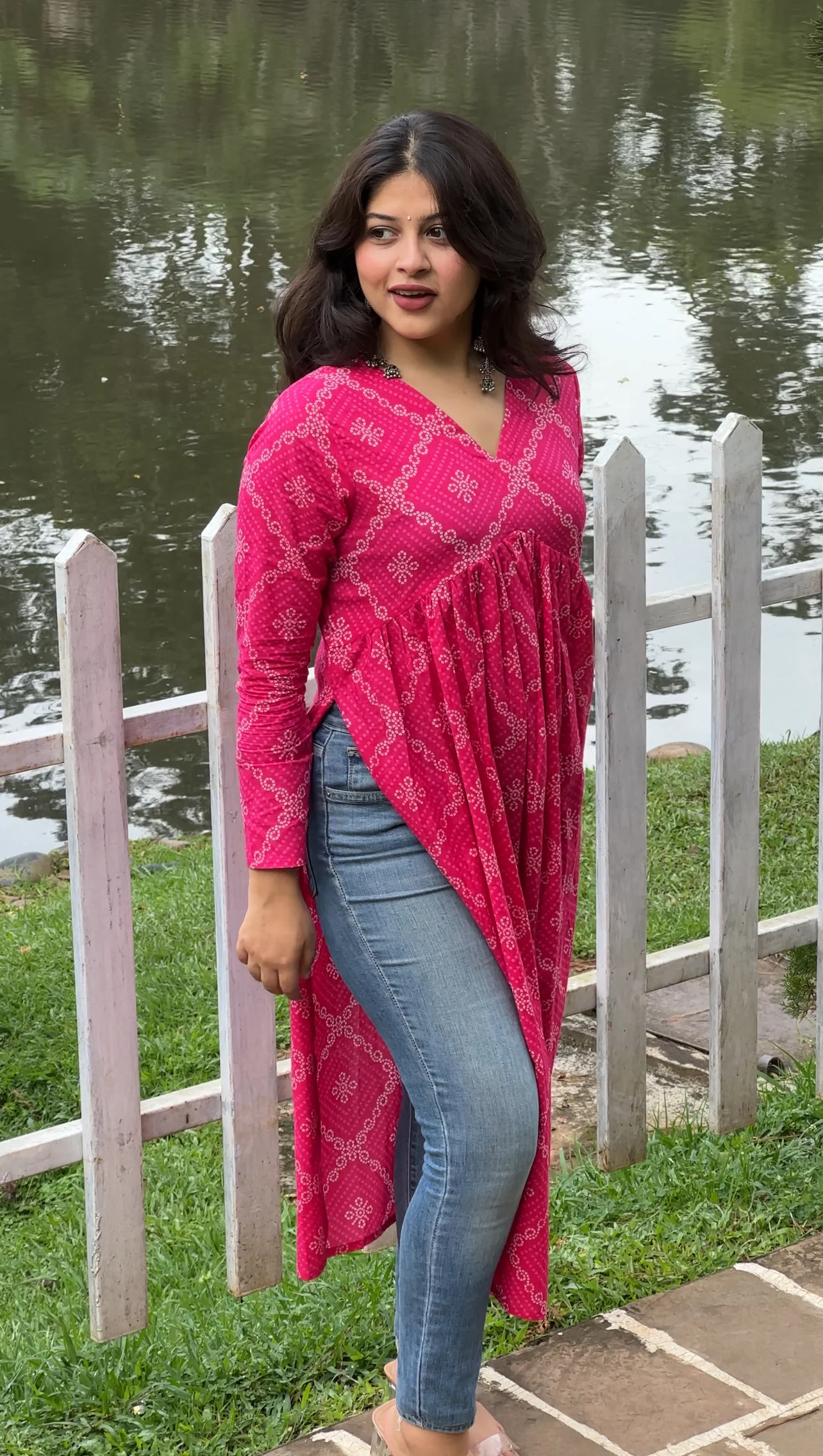 Bandhni High Slit Kurti - Image 7