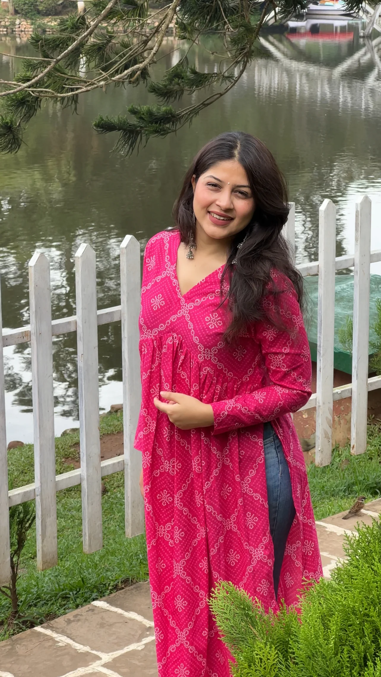 Bandhni High Slit Kurti - Image 9