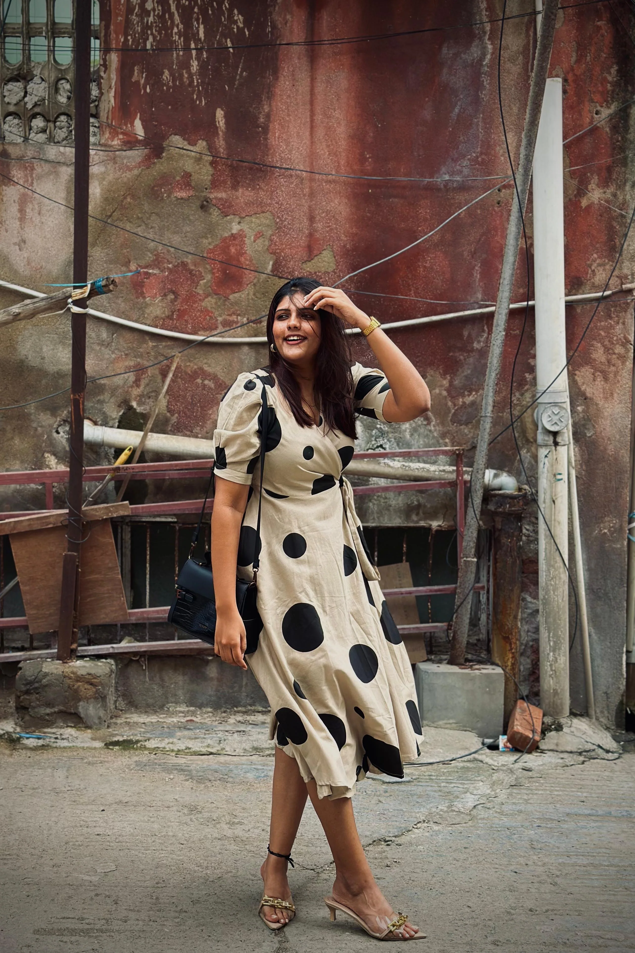 Cotton linen Wrap dress - 3 Prints - Image 21