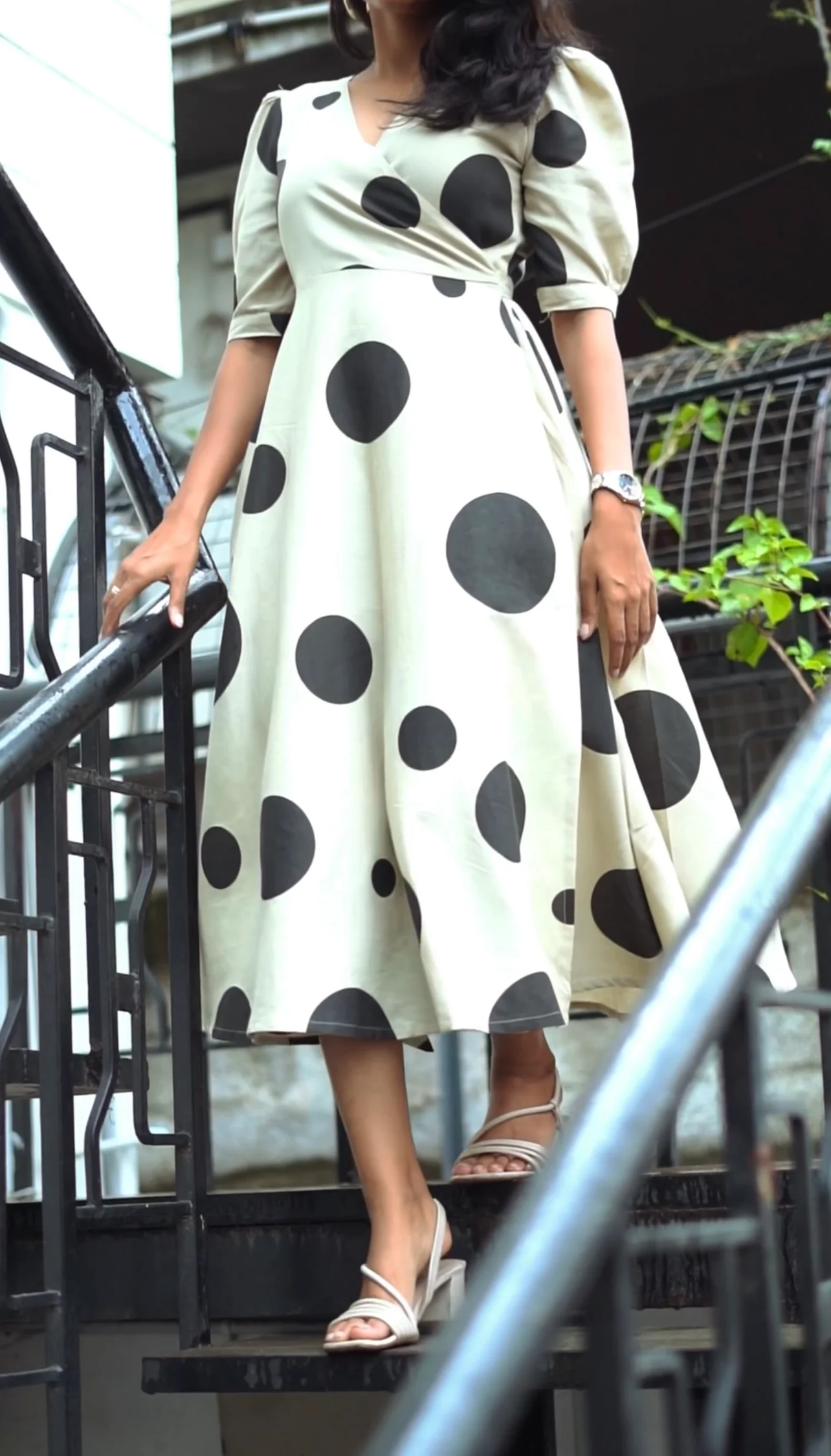 Cotton linen Wrap dress - 3 Prints - Image 25