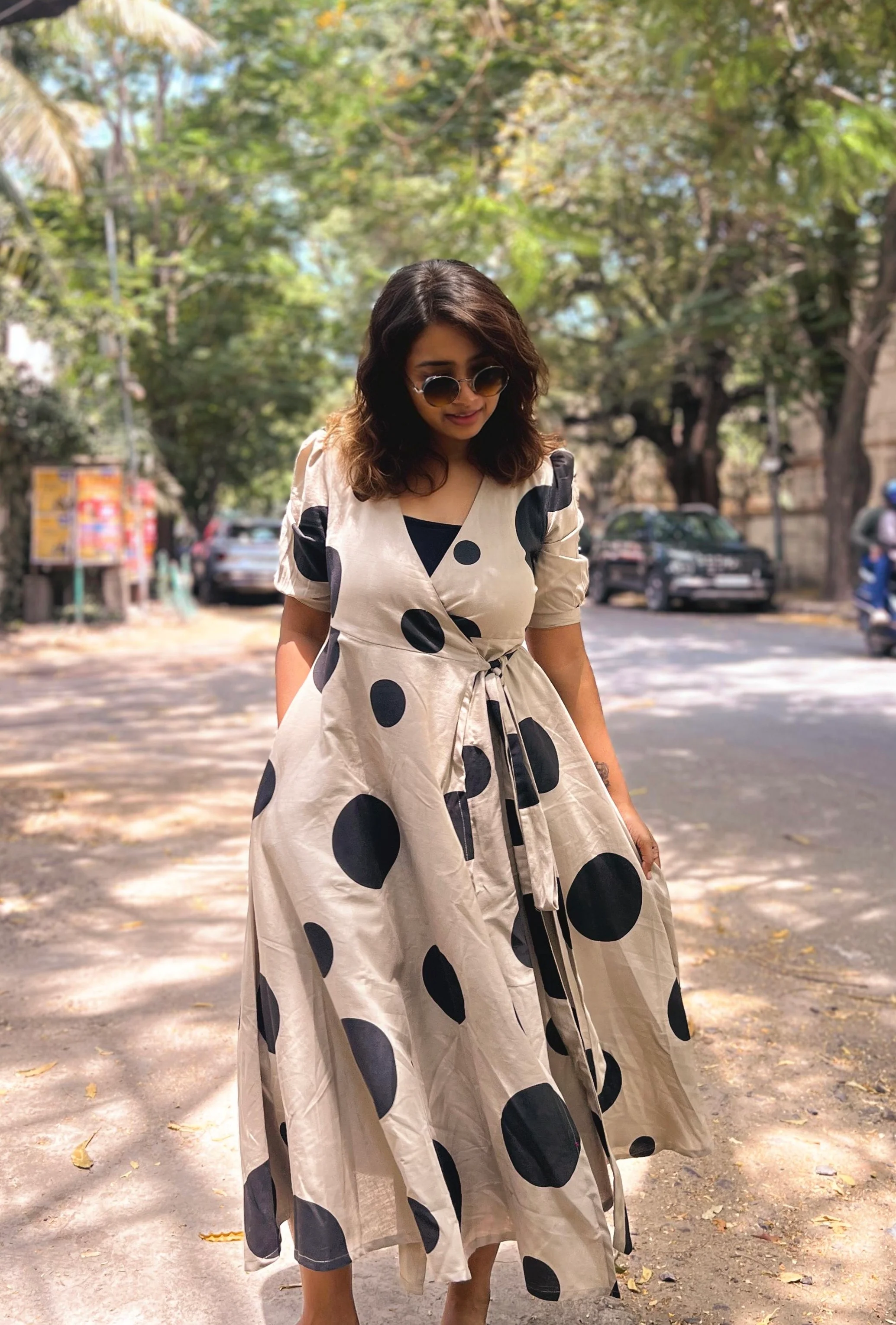 Cotton linen Wrap dress - 3 Prints - Image 26