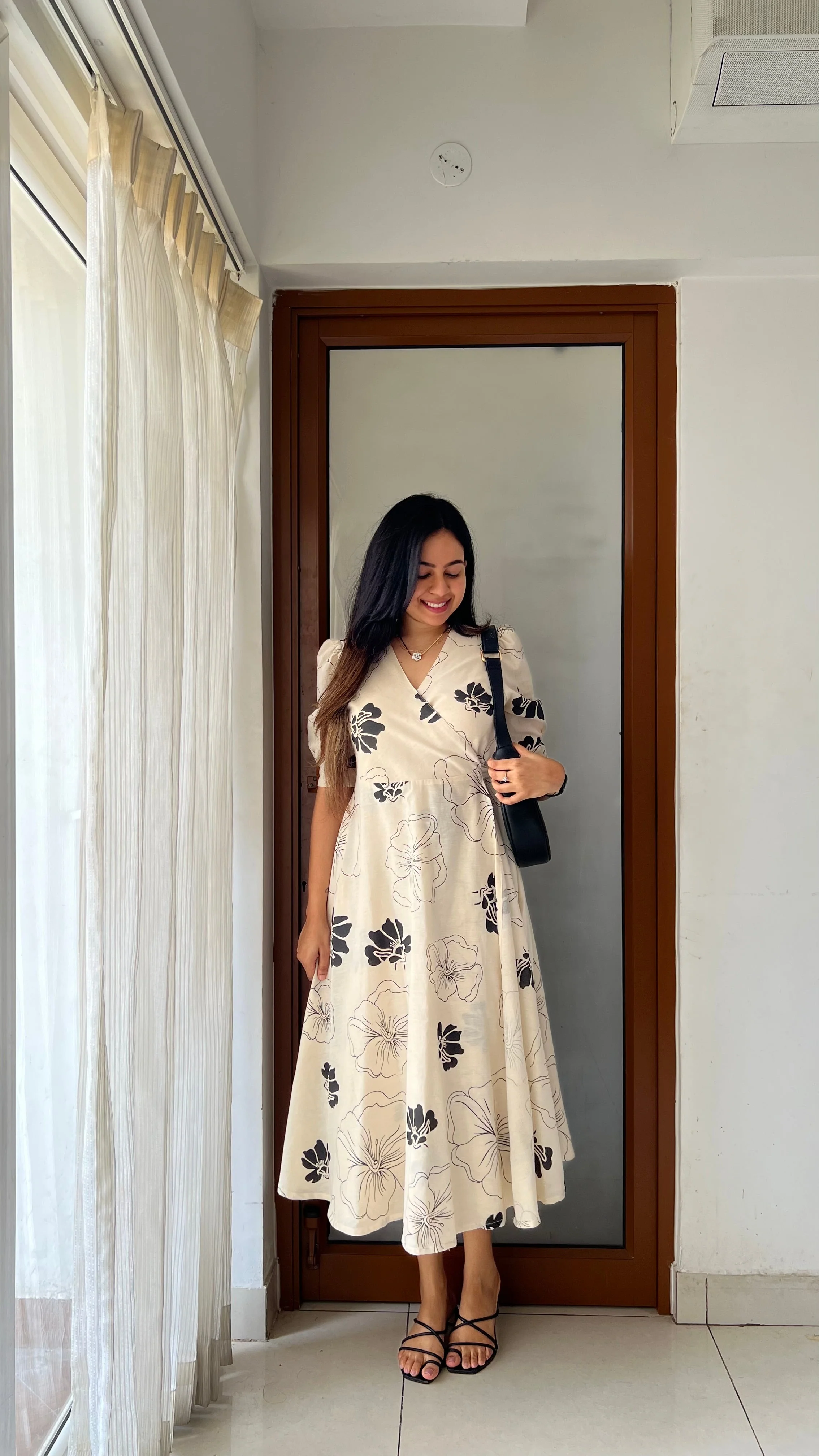 Cotton linen Wrap dress - 3 Prints - Image 27