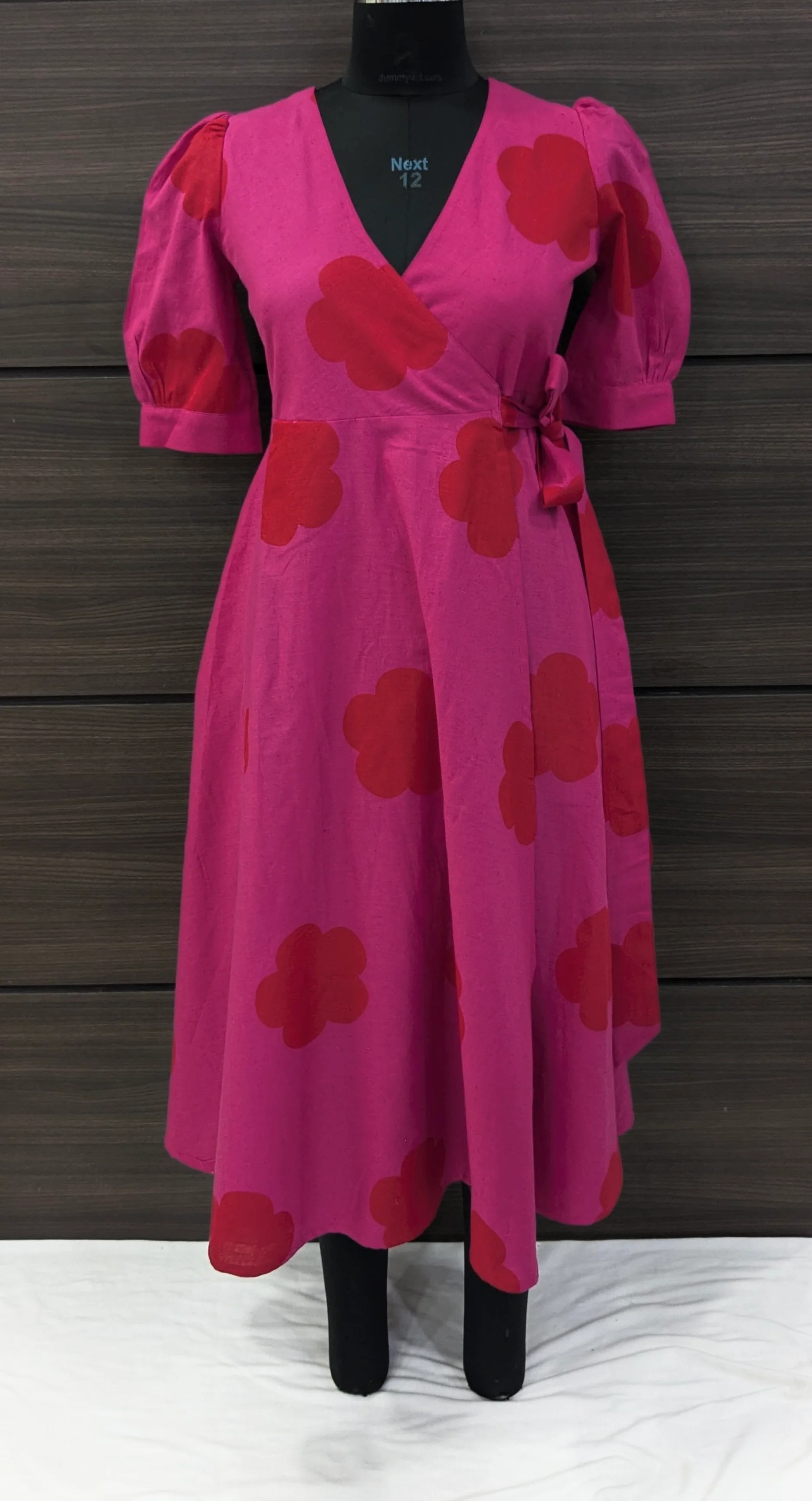 Cotton linen Wrap dress - 3 Prints - Image 36