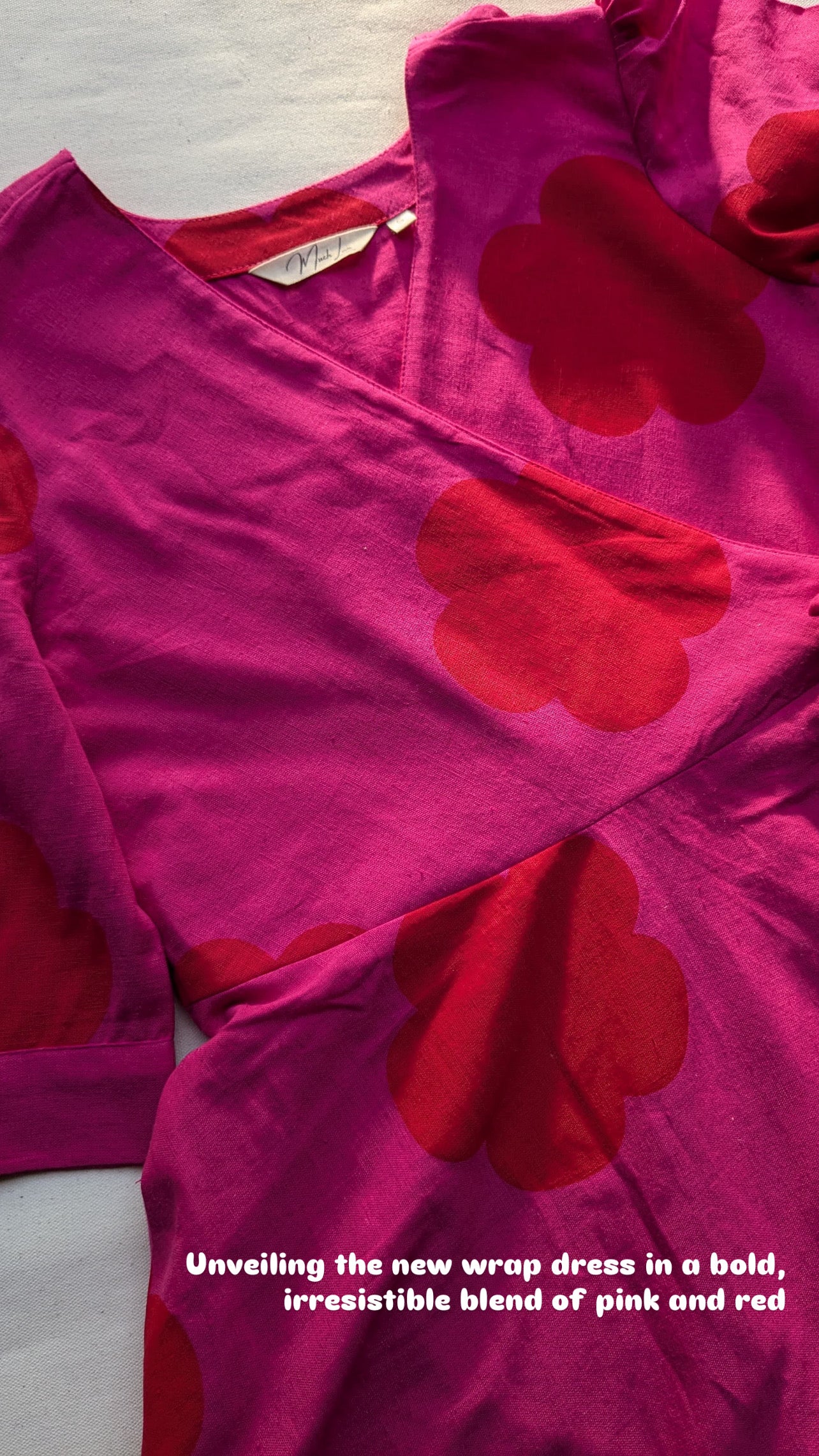 Cotton linen Wrap dress - 3 Prints - Image 4