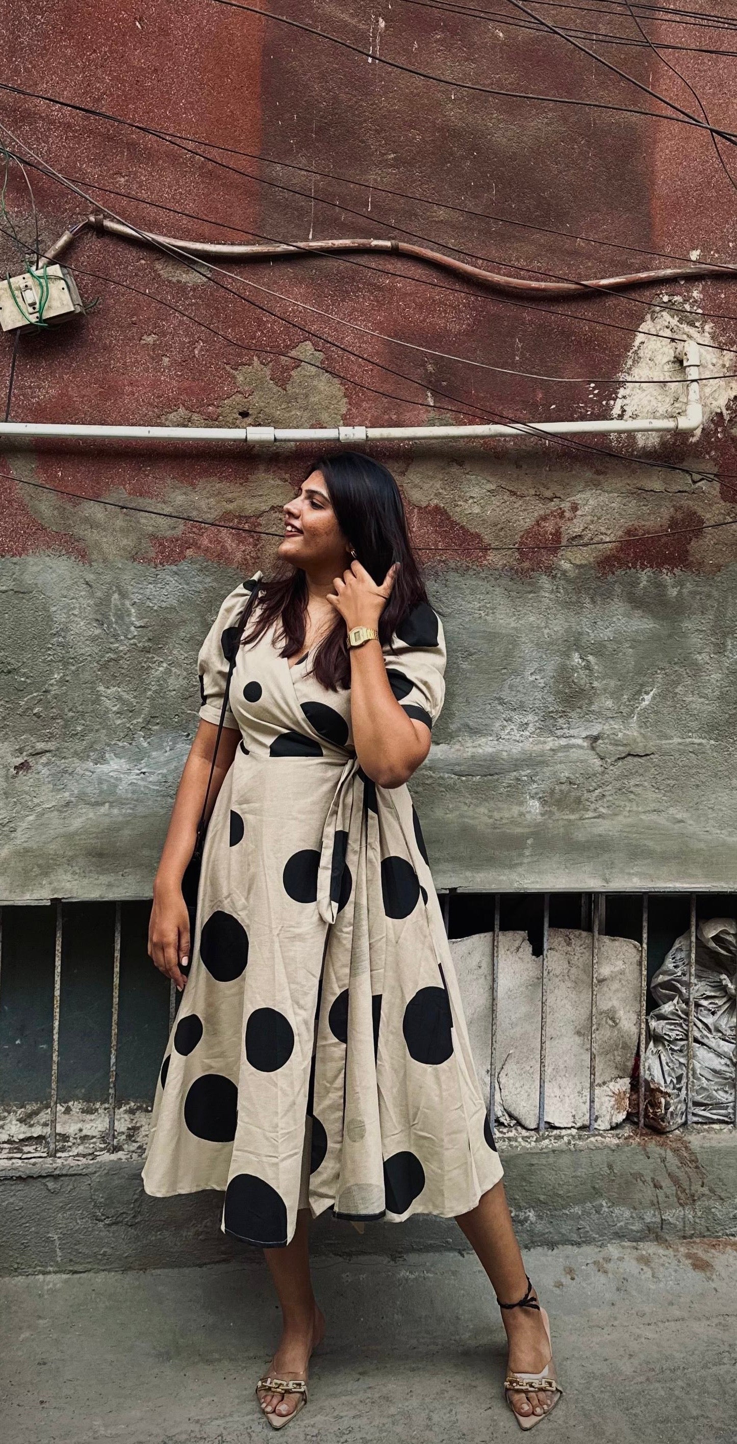 Cotton linen Wrap dress - 3 Prints - Image 6