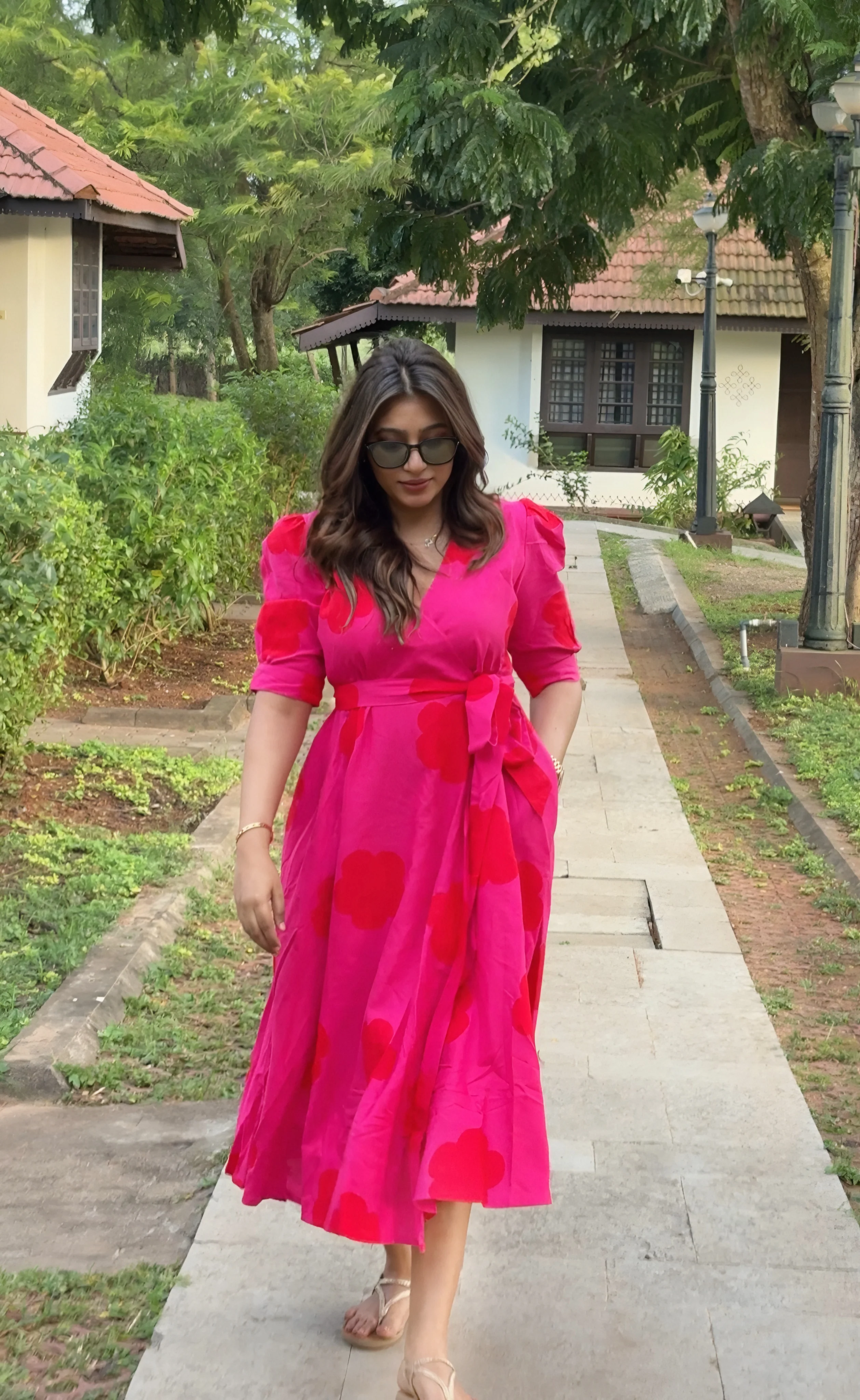 Cotton linen Wrap dress - 3 Prints - Image 8