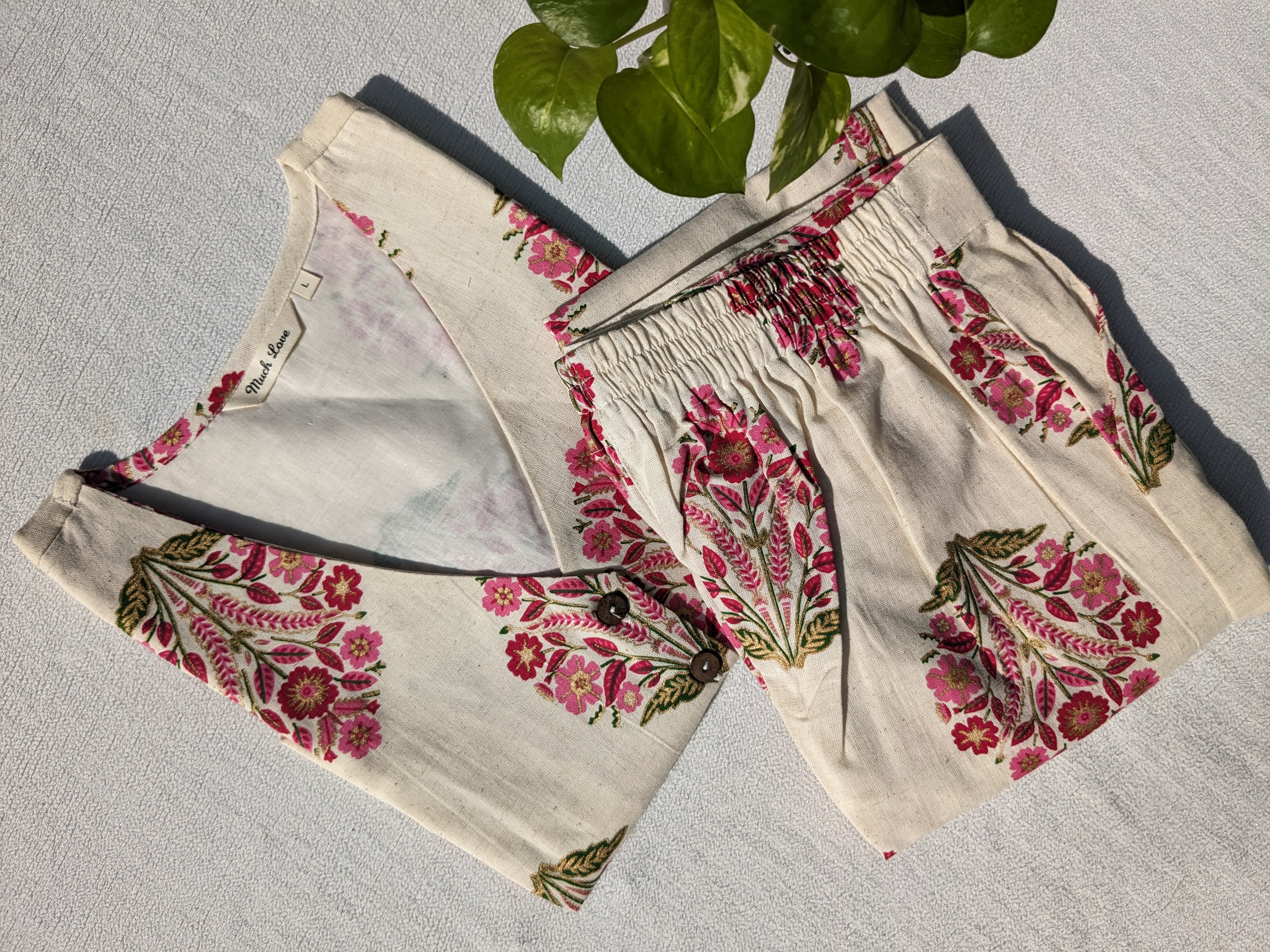 Rashee Waist Coat Set( Cotton Linen) - Image 3