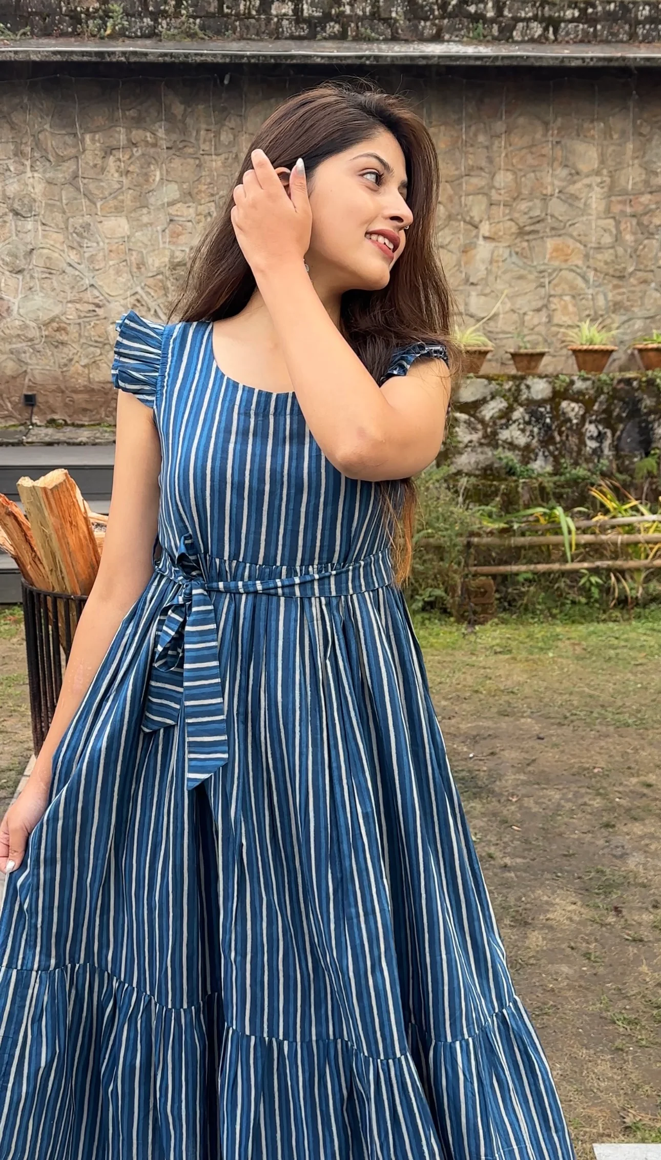 Tanya Blue (Indigo Print Dress) - Image 3