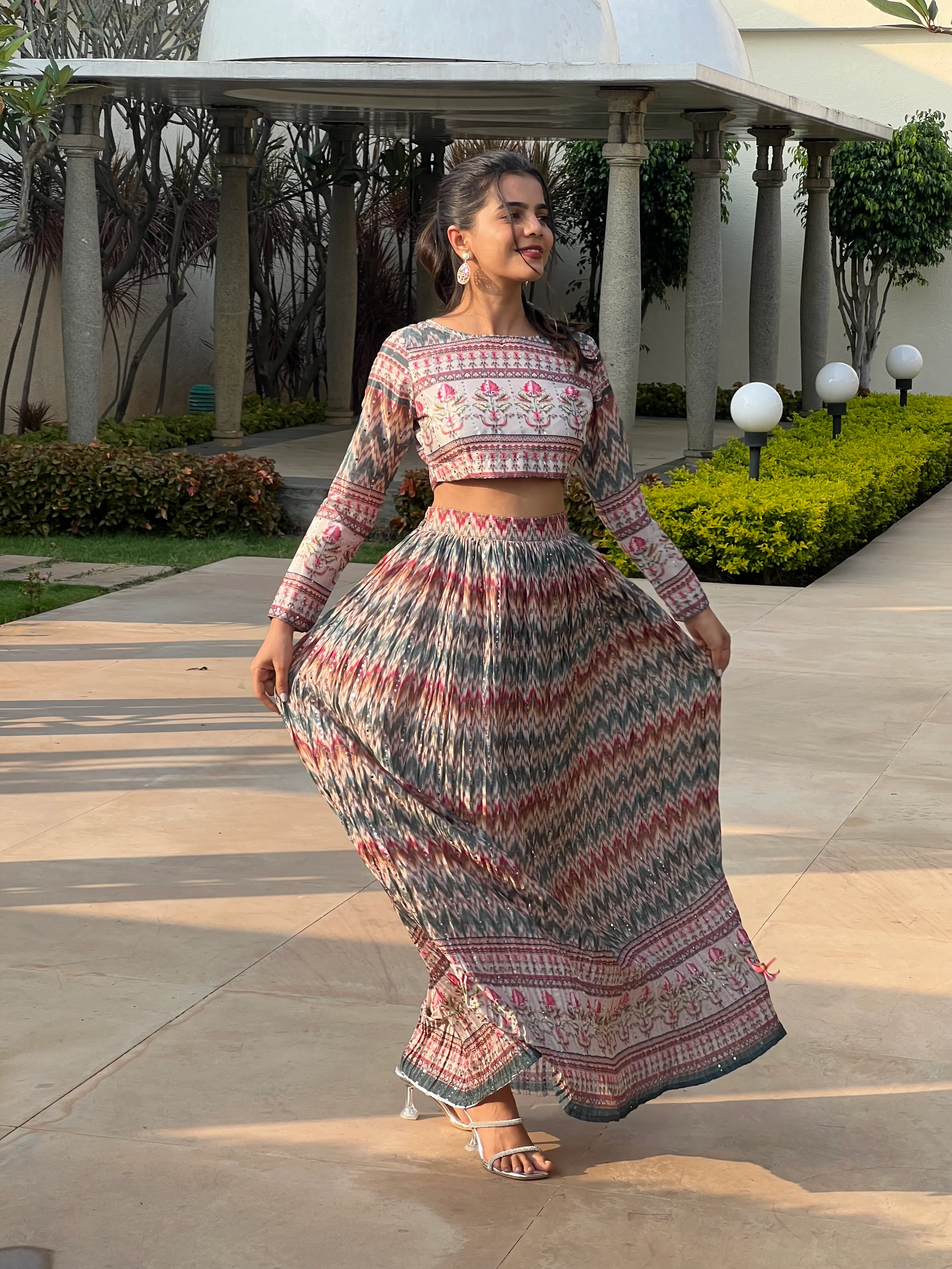 Lehenga 2Pc Set - 3 Colours - Image 3